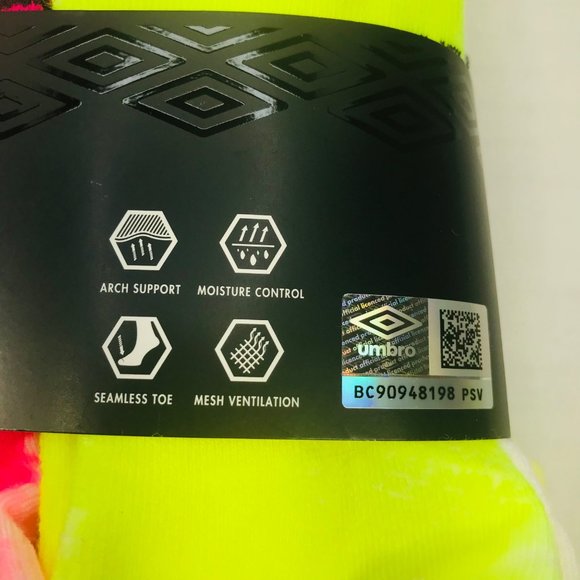 Umbro 6 Pack Girl's Shoe Size 10.5-4 No Show Tie Dye/Solid Socks Assorted Color - Picture 6 of 9